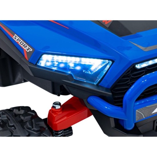 JOKO Elektrické autíčko Buggy KCK 4x50W 24V, kožené sedadlo, penové kolesá, nosnosť 50kg, modré