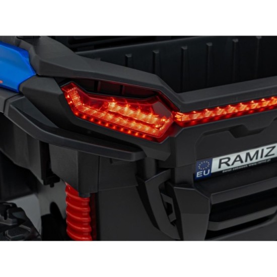 JOKO Elektrické autíčko Buggy KCK 4x50W 24V, kožené sedadlo, penové kolesá, nosnosť 50kg, modré