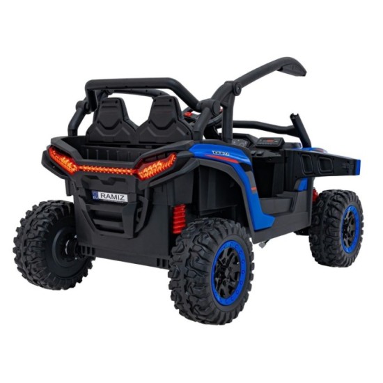 JOKO Elektrické autíčko Buggy KCK 4x50W 24V, kožené sedadlo, penové kolesá, nosnosť 50kg, modré