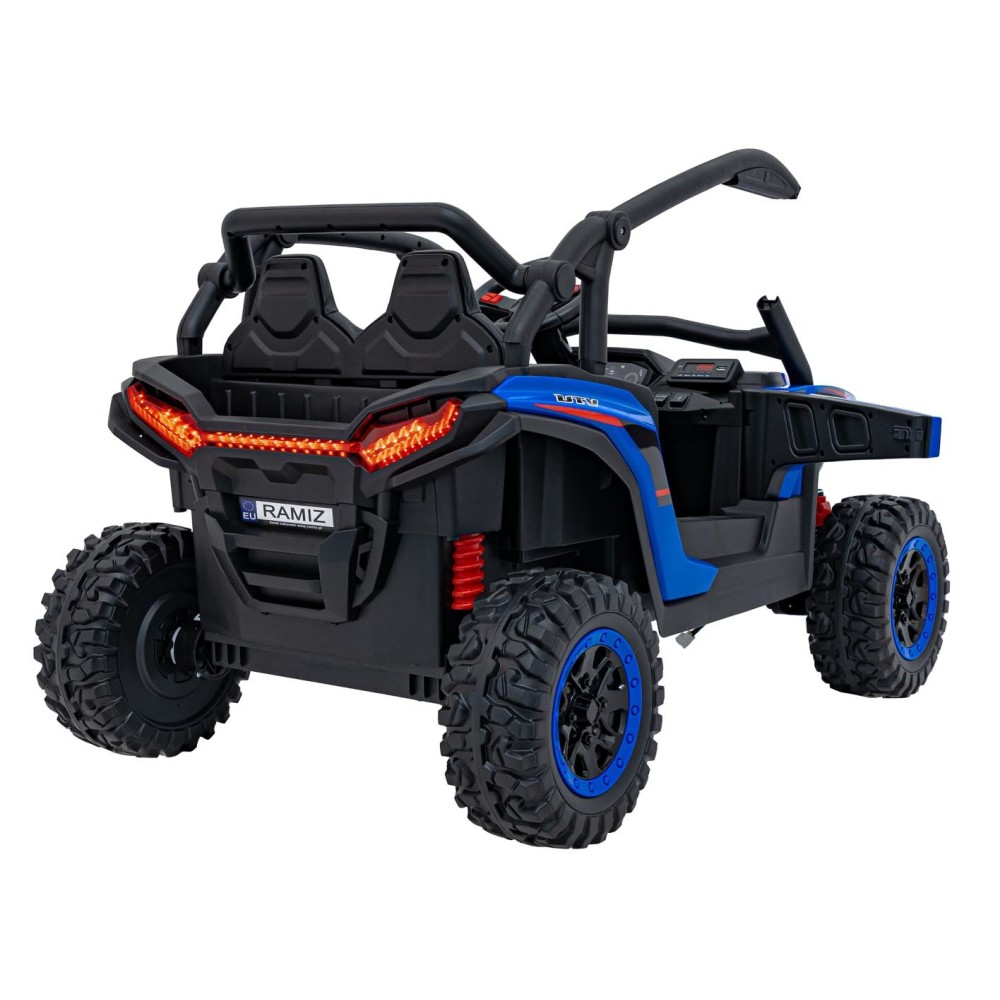 JOKO Elektrické autíčko Buggy KCK 4x50W 24V, kožené sedadlo, penové kolesá, nosnosť 50kg, modré