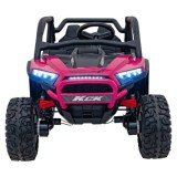 JOKO Elektrické autíčko Buggy KCK 4x50W 24V, kožené sedadlo, penové kolesá, nosnosť 50kg, ružové