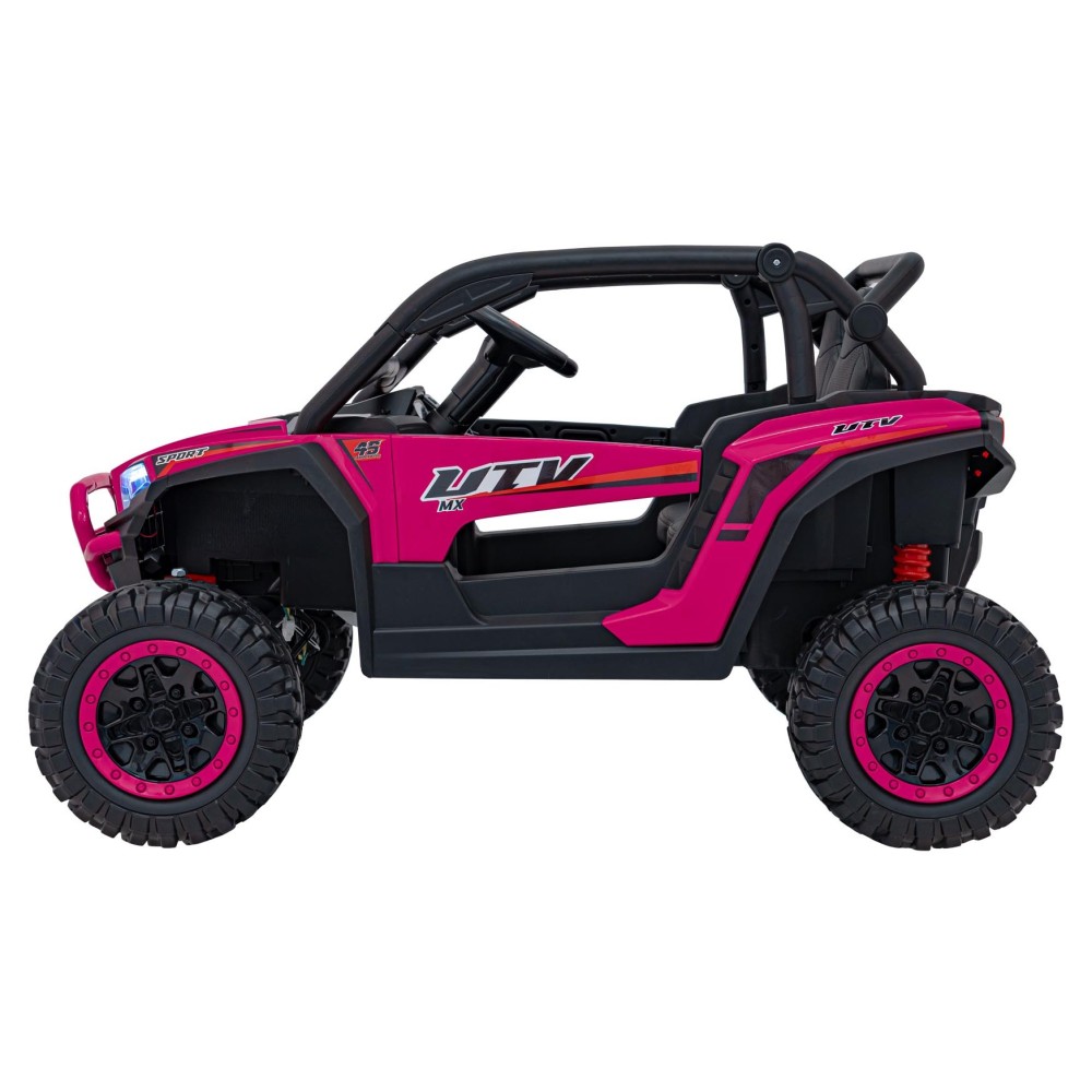 JOKO Elektrické autíčko Buggy KCK 4x50W 24V, kožené sedadlo, penové kolesá, nosnosť 50kg, ružové