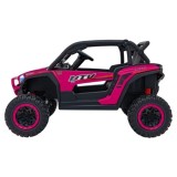 JOKO Elektrické autíčko Buggy KCK 4x50W 24V, kožené sedadlo, penové kolesá, nosnosť 50kg, ružové
