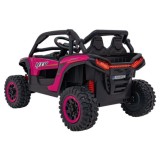 JOKO Elektrické autíčko Buggy KCK 4x50W 24V, kožené sedadlo, penové kolesá, nosnosť 50kg, ružové