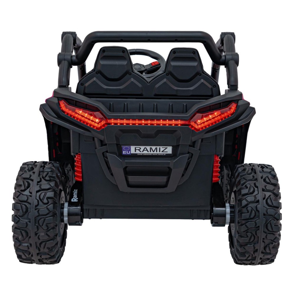 JOKO Elektrické autíčko Buggy KCK 4x50W 24V, kožené sedadlo, penové kolesá, nosnosť 50kg, ružové