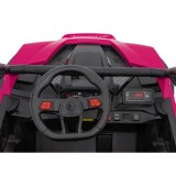 JOKO Elektrické autíčko Buggy KCK 4x50W 24V, kožené sedadlo, penové kolesá, nosnosť 50kg, ružové