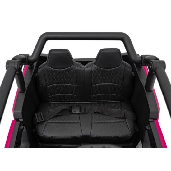 JOKO Elektrické autíčko Buggy KCK 4x50W 24V, kožené sedadlo, penové kolesá, nosnosť 50kg, ružové
