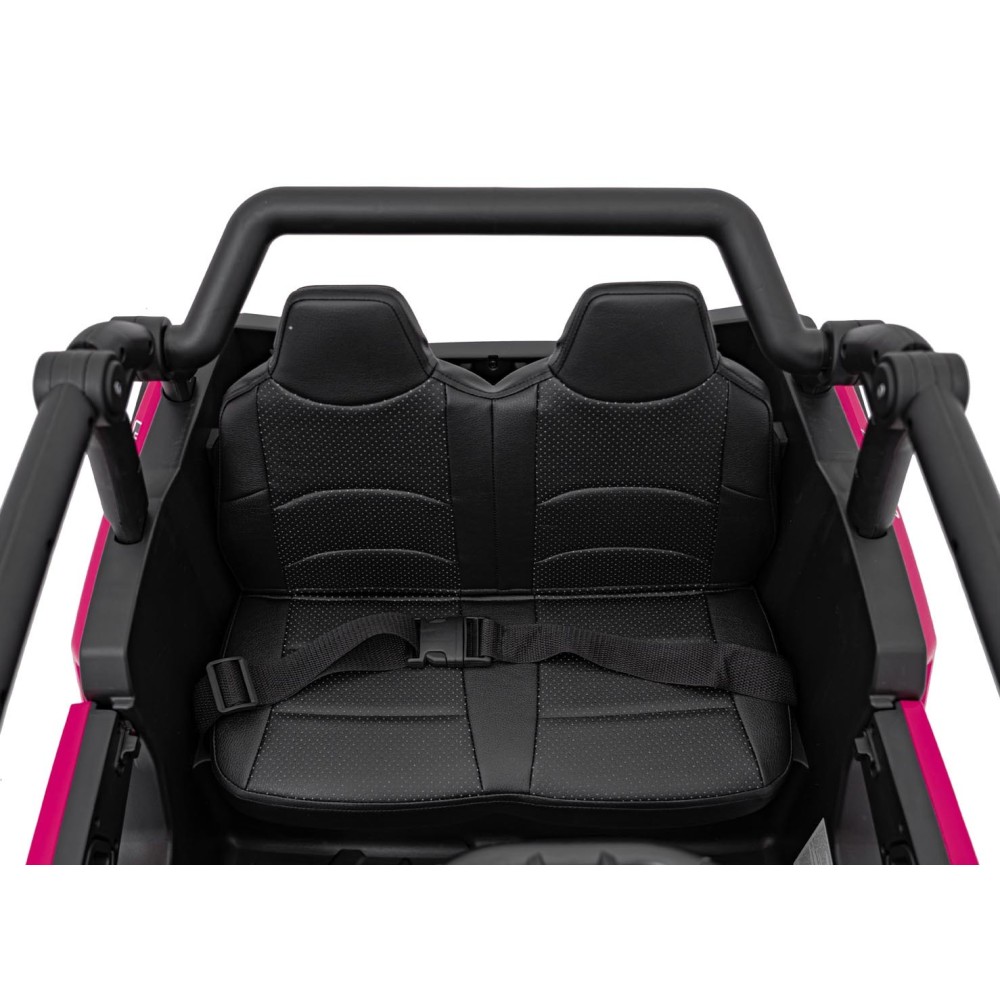 JOKO Elektrické autíčko Buggy KCK 4x50W 24V, kožené sedadlo, penové kolesá, nosnosť 50kg, ružové