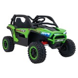 JOKO Elektrické autíčko Buggy KCK 4x50W 24V, kožené sedadlo, penové kolesá, nosnosť 50kg, zelené