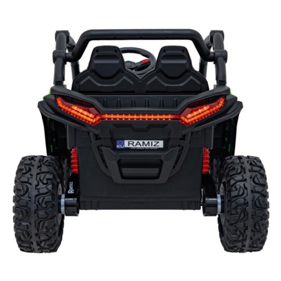 JOKO Elektrické autíčko Buggy KCK 4x50W 24V, kožené sedadlo, penové kolesá, nosnosť 50kg, zelené