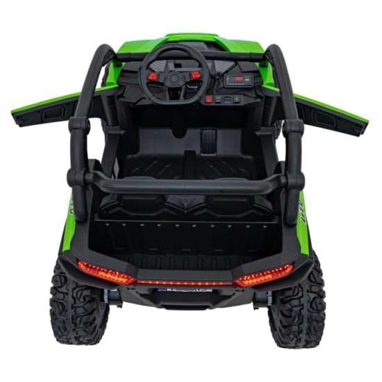 JOKO Elektrické autíčko Buggy KCK 4x50W 24V, kožené sedadlo, penové kolesá, nosnosť 50kg, zelené