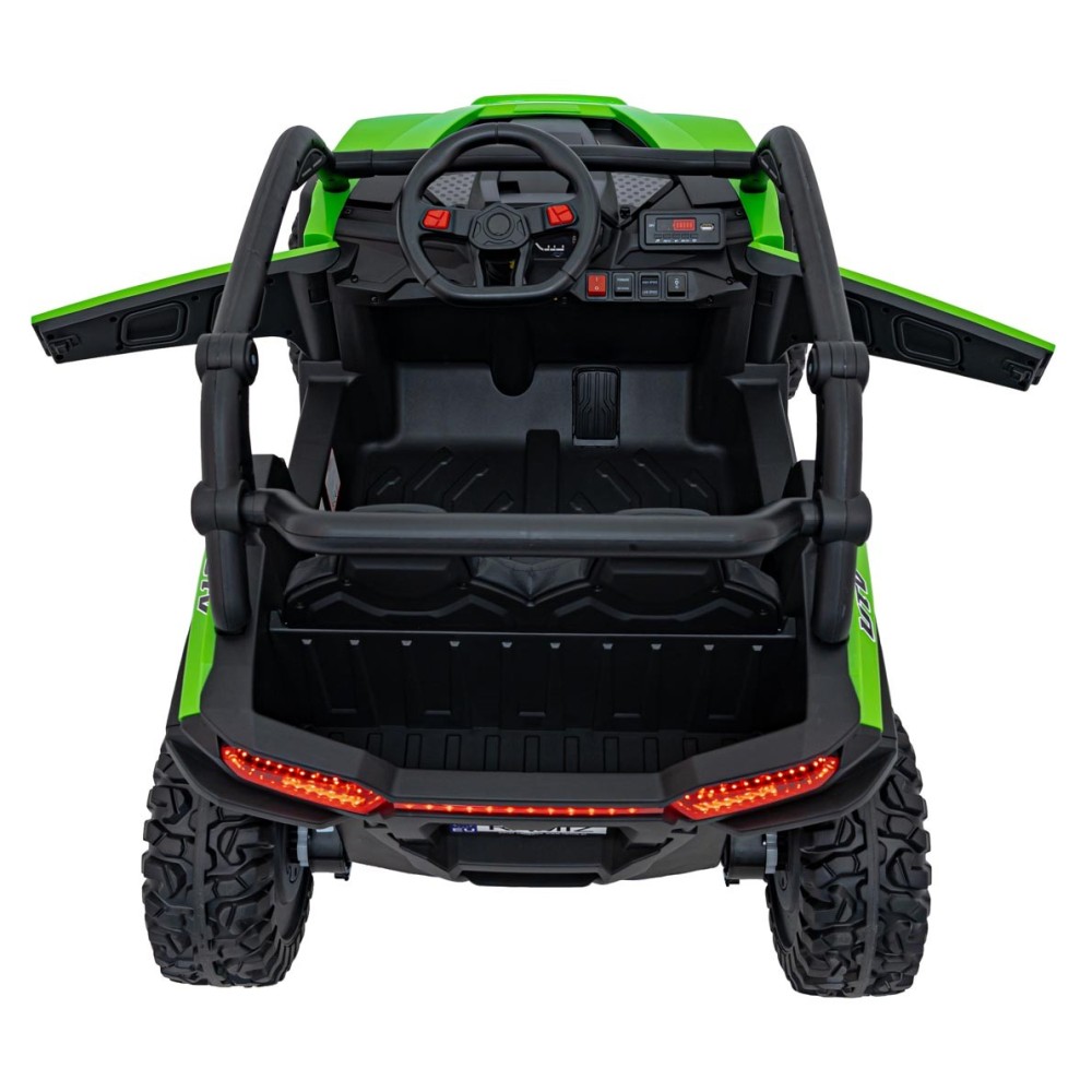 JOKO Elektrické autíčko Buggy KCK 4x50W 24V, kožené sedadlo, penové kolesá, nosnosť 50kg, zelené