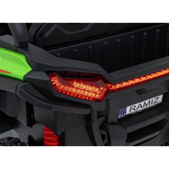 JOKO Elektrické autíčko Buggy KCK 4x50W 24V, kožené sedadlo, penové kolesá, nosnosť 50kg, zelené