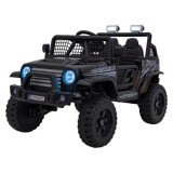 JOKO Elektrické autíčko Jeep OFF ROAD 4x4 Sport, Nosnosť 50kg, Kožené sedadlo, penové kolesá, FM rádio, čierne