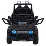 JOKO Elektrické autíčko Jeep OFF ROAD 4x4 Sport, Nosnosť 50kg, Kožené sedadlo, penové kolesá, FM rádio, čierne