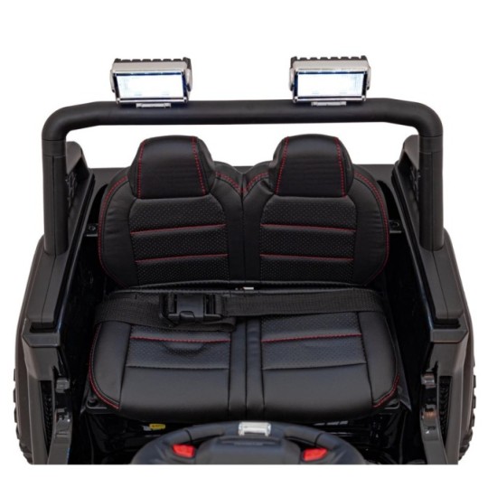 JOKO Elektrické autíčko Jeep OFF ROAD 4x4 Sport, Nosnosť 50kg, Kožené sedadlo, penové kolesá, FM rádio, čierne