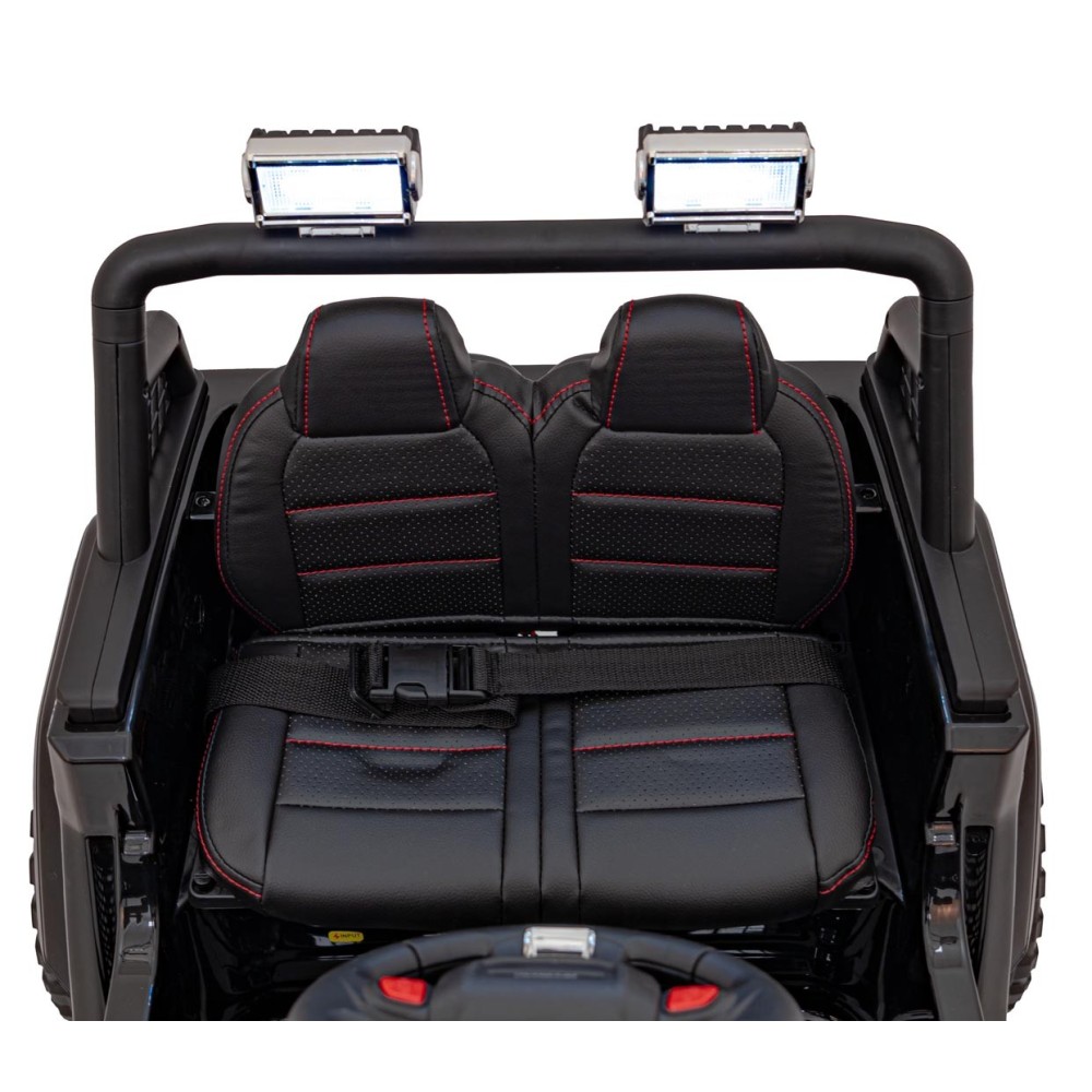 JOKO Elektrické autíčko Jeep OFF ROAD 4x4 Sport, Nosnosť 50kg, Kožené sedadlo, penové kolesá, FM rádio, čierne