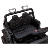 JOKO Elektrické autíčko Jeep OFF ROAD 4x4 Sport, Nosnosť 50kg, Kožené sedadlo, penové kolesá, FM rádio, čierne