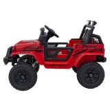 JOKO Elektrické autíčko Jeep OFF ROAD 4x4 Sport, Nosnosť 50kg, Kožené sedadlo, penové kolesá, FM rádio, červené