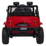 JOKO Elektrické autíčko Jeep OFF ROAD 4x4 Sport, Nosnosť 50kg, Kožené sedadlo, penové kolesá, FM rádio, červené