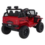 JOKO Elektrické autíčko Jeep OFF ROAD 4x4 Sport, Nosnosť 50kg, Kožené sedadlo, penové kolesá, FM rádio, červené