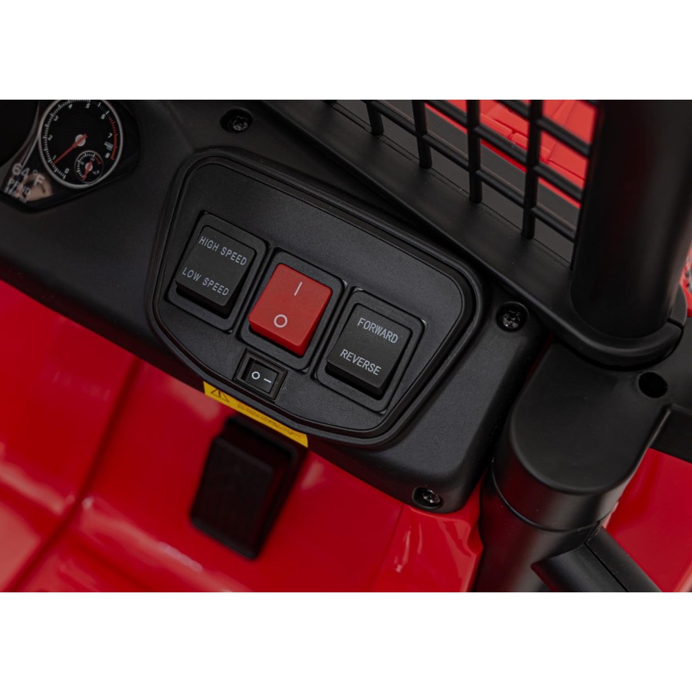 JOKO Elektrické autíčko Jeep OFF ROAD 4x4 Sport, Nosnosť 50kg, Kožené sedadlo, penové kolesá, FM rádio, červené