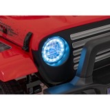 JOKO Elektrické autíčko Jeep OFF ROAD 4x4 Sport, Nosnosť 50kg, Kožené sedadlo, penové kolesá, FM rádio, červené