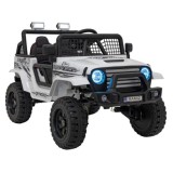 JOKO Elektrické autíčko Jeep OFF ROAD 4x4 Sport, Nosnosť 50kg, Kožené sedadlo, penové kolesá, FM rádio, biele