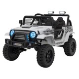 JOKO Elektrické autíčko Jeep OFF ROAD 4x4 Sport, Nosnosť 50kg, Kožené sedadlo, penové kolesá, FM rádio, biele