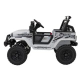 JOKO Elektrické autíčko Jeep OFF ROAD 4x4 Sport, Nosnosť 50kg, Kožené sedadlo, penové kolesá, FM rádio, biele