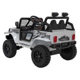 JOKO Elektrické autíčko Jeep OFF ROAD 4x4 Sport, Nosnosť 50kg, Kožené sedadlo, penové kolesá, FM rádio, biele