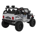 JOKO Elektrické autíčko Jeep OFF ROAD 4x4 Sport, Nosnosť 50kg, Kožené sedadlo, penové kolesá, FM rádio, biele