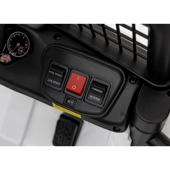 JOKO Elektrické autíčko Jeep OFF ROAD 4x4 Sport, Nosnosť 50kg, Kožené sedadlo, penové kolesá, FM rádio, biele
