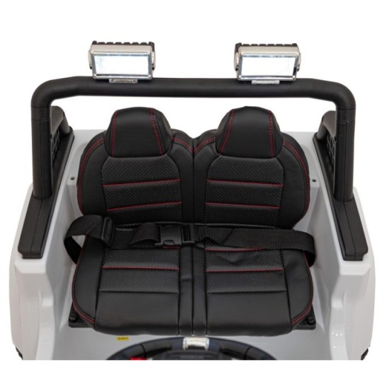JOKO Elektrické autíčko Jeep OFF ROAD 4x4 Sport, Nosnosť 50kg, Kožené sedadlo, penové kolesá, FM rádio, biele