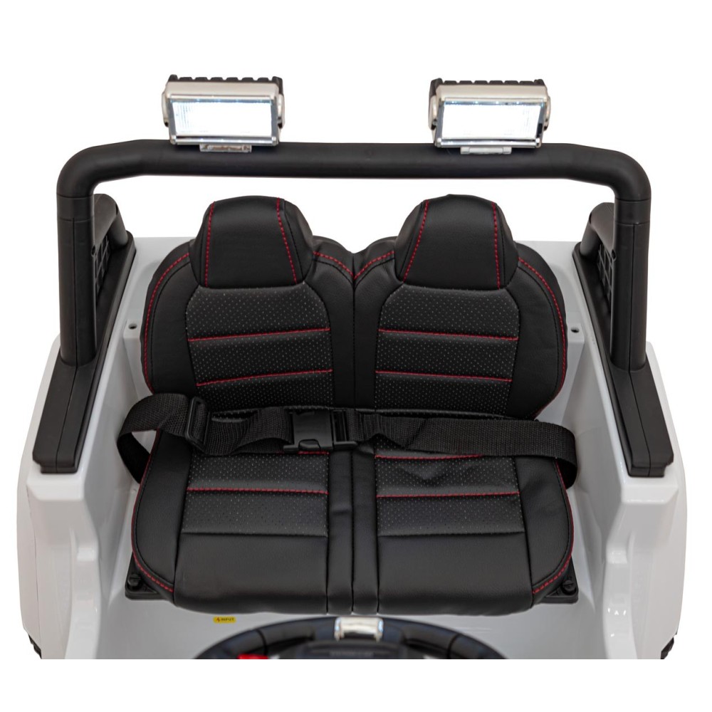 JOKO Elektrické autíčko Jeep OFF ROAD 4x4 Sport, Nosnosť 50kg, Kožené sedadlo, penové kolesá, FM rádio, biele