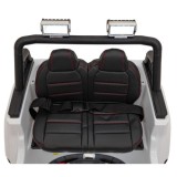 JOKO Elektrické autíčko Jeep OFF ROAD 4x4 Sport, Nosnosť 50kg, Kožené sedadlo, penové kolesá, FM rádio, biele