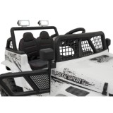 JOKO Elektrické autíčko Jeep OFF ROAD 4x4 Sport, Nosnosť 50kg, Kožené sedadlo, penové kolesá, FM rádio, biele