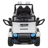 JOKO Elektrické autíčko Jeep OFF ROAD 4x4 Sport, Nosnosť 50kg, Kožené sedadlo, penové kolesá, FM rádio, biele