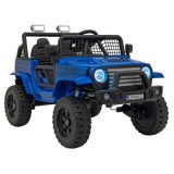 JOKO Elektrické autíčko Jeep OFF ROAD 4x4 Sport, Nosnosť 50kg, Kožené sedadlo, penové kolesá, FM rádio, modré