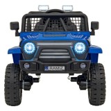 JOKO Elektrické autíčko Jeep OFF ROAD 4x4 Sport, Nosnosť 50kg, Kožené sedadlo, penové kolesá, FM rádio, modré