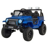 JOKO Elektrické autíčko Jeep OFF ROAD 4x4 Sport, Nosnosť 50kg, Kožené sedadlo, penové kolesá, FM rádio, modré