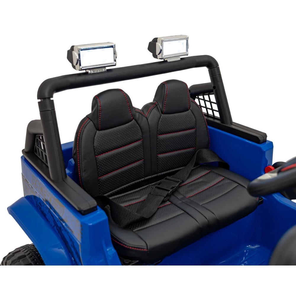 JOKO Elektrické autíčko Jeep OFF ROAD 4x4 Sport, Nosnosť 50kg, Kožené sedadlo, penové kolesá, FM rádio, modré