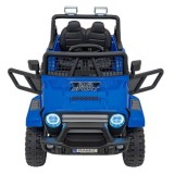 JOKO Elektrické autíčko Jeep OFF ROAD 4x4 Sport, Nosnosť 50kg, Kožené sedadlo, penové kolesá, FM rádio, modré