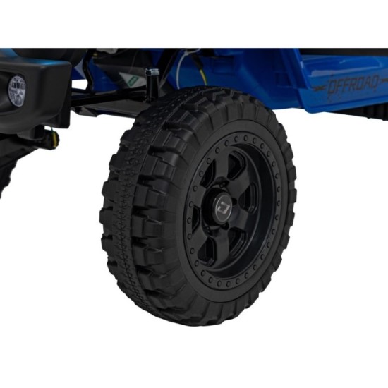 JOKO Elektrické autíčko Jeep OFF ROAD 4x4 Sport, Nosnosť 50kg, Kožené sedadlo, penové kolesá, FM rádio, modré