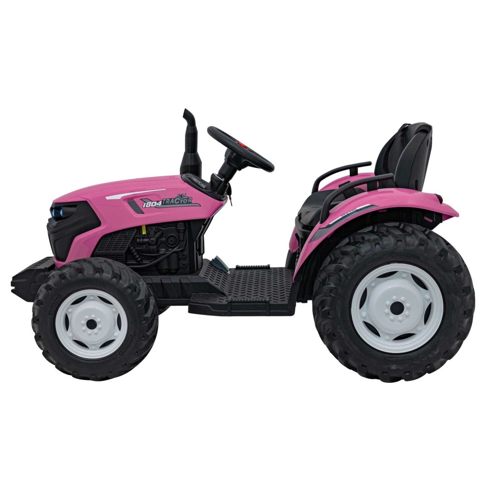 JOKO Elektrický Traktor GROW 1804 2x100W 24V, penové kolesá, ružový