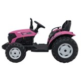 JOKO Elektrický Traktor GROW 1804 2x100W 24V, penové kolesá, ružový