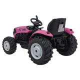 JOKO Elektrický Traktor GROW 1804 2x100W 24V, penové kolesá, ružový