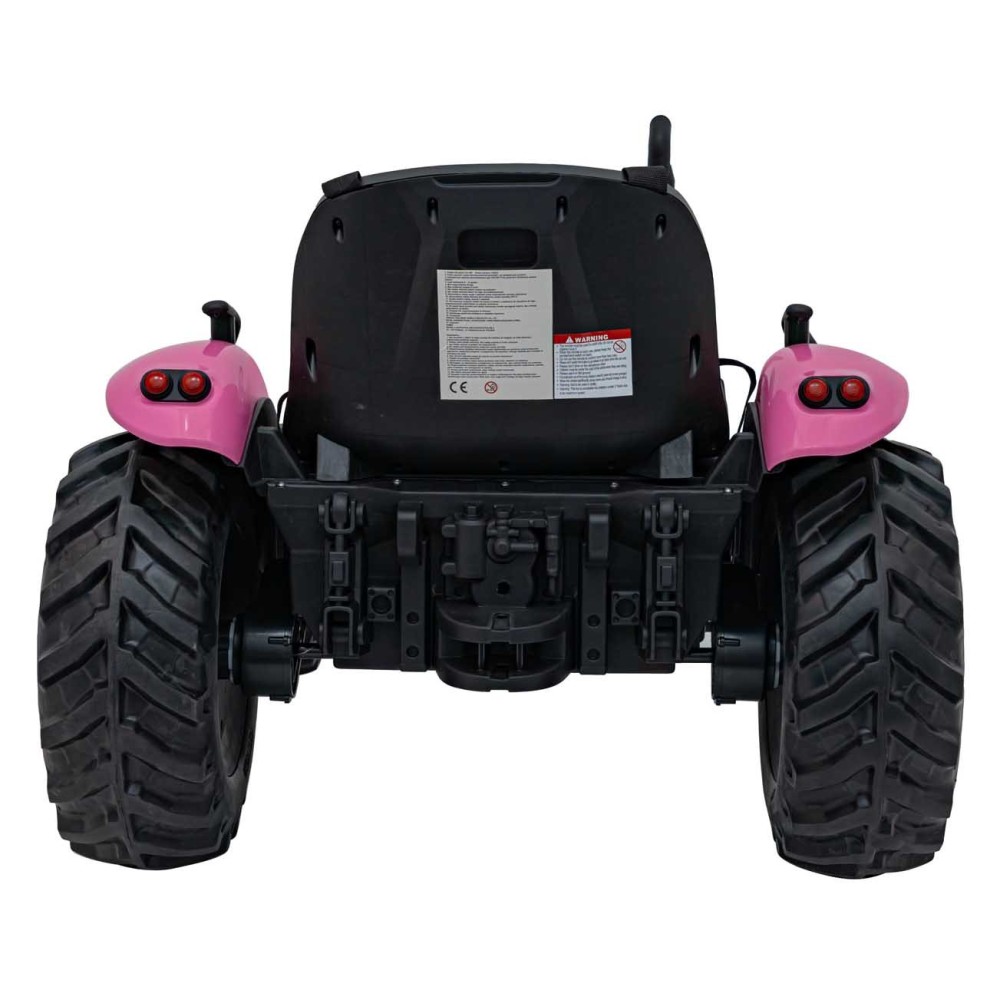 JOKO Elektrický Traktor GROW 1804 2x100W 24V, penové kolesá, ružový