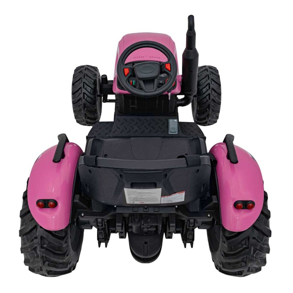 JOKO Elektrický Traktor GROW 1804 2x100W 24V, penové kolesá, ružový