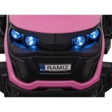 JOKO Elektrický Traktor GROW 1804 2x100W 24V, penové kolesá, ružový